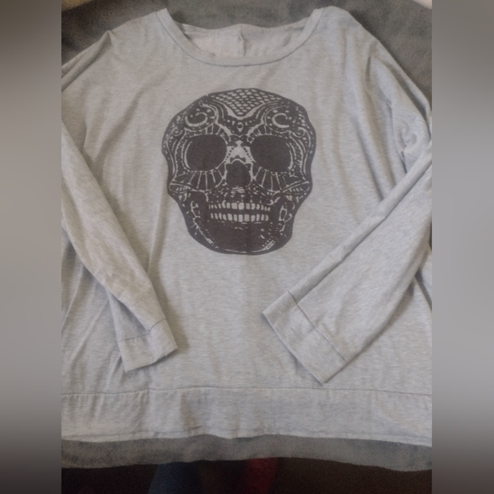 Sugar skull long sleeves T Shirt